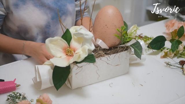 Пасхальная композиция в форме конфетки / DIY TSVORIC