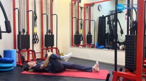 Упражнение для снятия боли и дискомфорта в тазобедренном