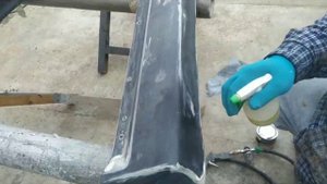 покраска порогов пластиковых на авто mitsubishi chariot и полировка кузова