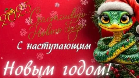 С наступающим годом змеи!