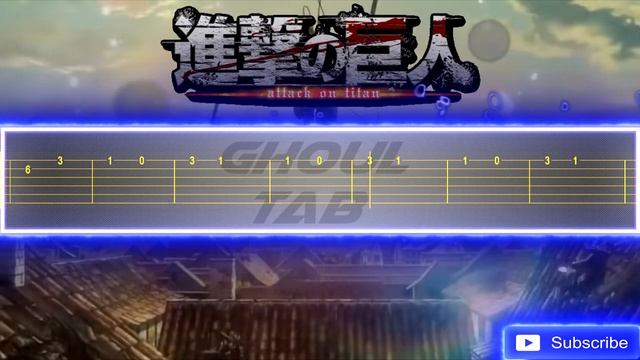 Shingeki no Kyojin Season 3 OP - Red Swan (Guitar Tab 譜 Tutorial) смотреть онлайн