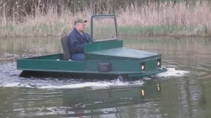 Поездка на рыбалку и купание вездехода Филин в озере.