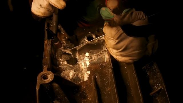#ЧП-11 ДЫРА с кулак на кпп DAF. Сварка алюминия