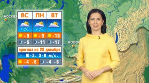 Прогноз погоды на 29 декабря в Новосибирске