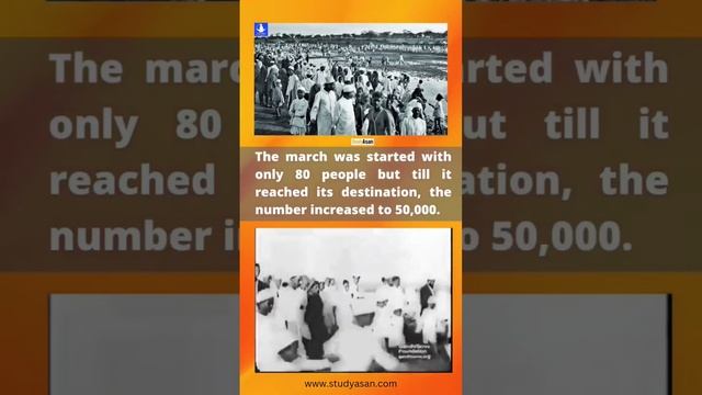 12 March 1930 Beginning of Dandi march | Salt Satyagraha| #studyasan #dandimarch #mahatamagandhi