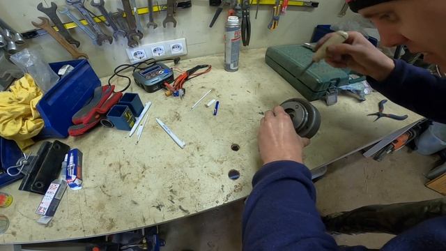 Стук в двигателе при запуске ! Замена цепи стартера,ремонт обгонной муфты Альфа 110 #моехобби смотреть онлайн