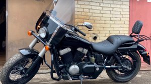 Качественная мойка мотоцикла после зимнего хранения Honda Shadow Phantom