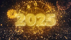 Новогодние секунды - Новогодние часы - футажи заставки 2025
