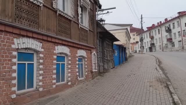 Атмосфера старого Боровска.  Иду к Благовещенскому собору. Купеческие дома.