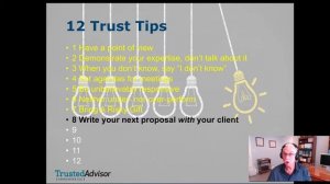 Understanding the Trust Equation and 12 Trust Tips: TrustMatters Webinar Series