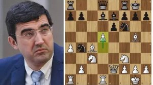 Невероятный ЗЕВОК элитного шахматиста! Владимир Крамник- Ван Хао! Шахматы.