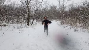 Охота на утку Поймал утку с Рогатки. полный обзор видео