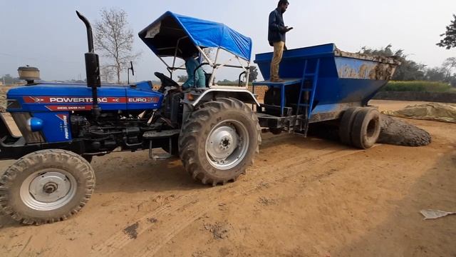 Powertrac euro 50 PH with mud mixture Machine 💪💪💪💪 смотреть онлайн