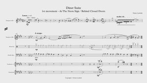 Denis Lyubich - Diner Suite / Сюита Ночной Закусочной (Ноты, Полная Партитура)