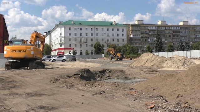 Реконструкция площади им. Ленина. Пенза. 04.08.2018 смотреть онлайн