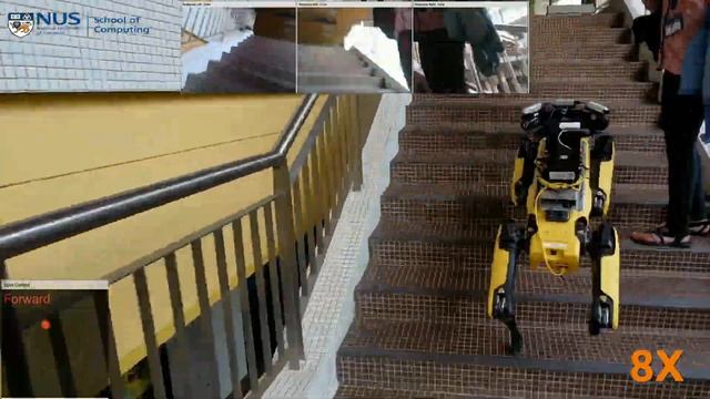 Autonomous Visual Navigation with Boston Dynamics Spot Robot
