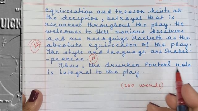 ISC CLASS 11| MACBETH| ACT 2 SCENE 3 | WORKBOOK SOLUTIONS 🏆 SAQ | LAQ 📍WORD LIMITS 📍