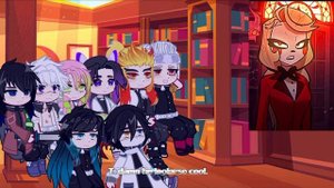 Hashiras React To Lucifer Morningstar As New Demon King || Demon Slayer || Gacha React