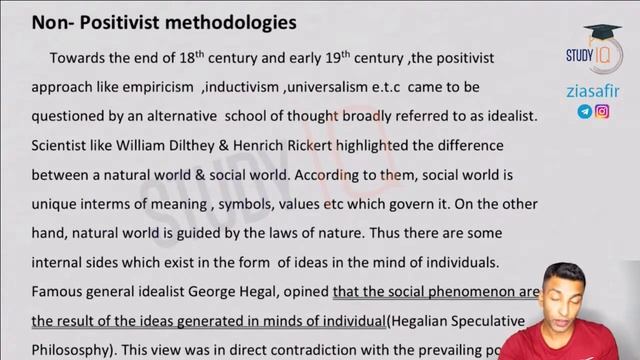 UPSC CSE Sociology Optional - Non Positivist Methods, Phenomenology, Ethnomethodology #UPSC2020