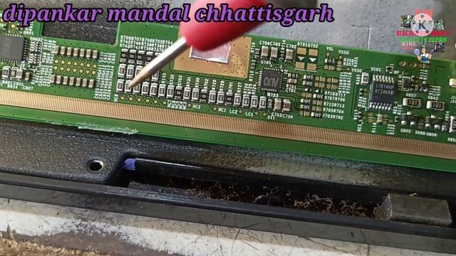 LED Panel Get Signal Cutting method|LED TV Get Signal Fault Repair|ckv signal cutting