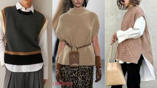 Модные вязаные жилетки 2025 года: стильные узоры и фасоны для трендового вязания.