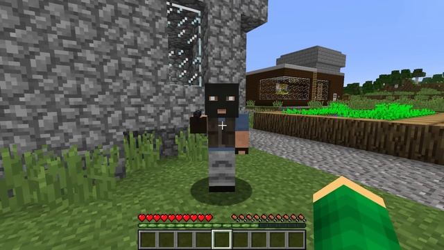 БАНДИТ ВЗЯЛ В ЗАЛОЖНИКИ НАС С ЖИТЕЛЯМИ В МАЙНКРАФТ | Риколит Minecraft