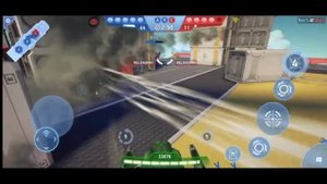 Disc launcher in Zephyr op combination god-like + nemesis, Mech Arena Robot Showdown