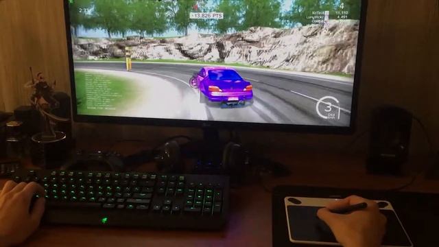 Graphics tablet drift - Дрифт при помощи графического планшета FURIDASHI: Drift cyber sport