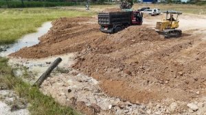 Строительство, новая территория для засыпки