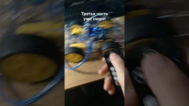 Первый тест машинки на ардуино!