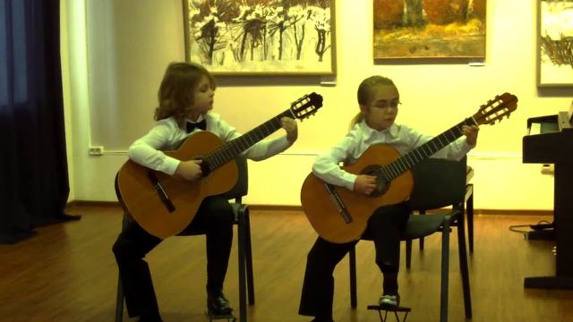 К. Вебер "Романс для двух гитар" Вайс Ян, Николаенко Карина, Новосибирск, ДМШ № 6 смотреть онлайн