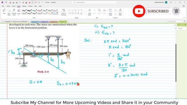 2-4| Chapter 2 | Strain | Mechanics of Materials by R.C Hibbeler|