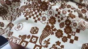 Платьевая кремового цвета с принтом домино 29680