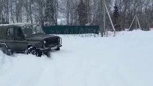 УАЗ на 33 Колёсах Нортек зимой