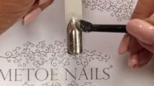 How To Chrome Pigment Mirror Metal Powder poeder nagels nails step by step