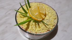 салат Мимоза с печенью трески