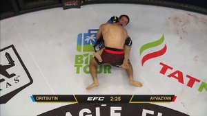 Жесткий поединок   EFC 42  Жора Айвазян   Валерий Грицутин