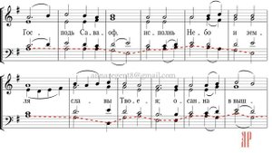 МИЛОСТЬ МИРА, муз. А. Архангельского - Басовая партия