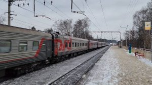 ЭП2К-389 с поездом №77 Абакан-Москва | пл. Правда