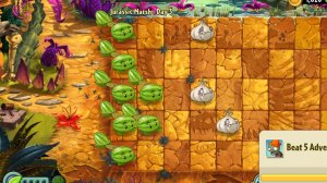 День 3 Юрское Болото (Jurassic Marsh) Plants vs. Zombies 2