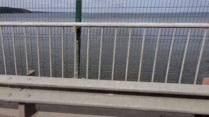 Кама. По плотине Воткинской ГЭС из Чайковского на Удмуртский берег. Май 2021