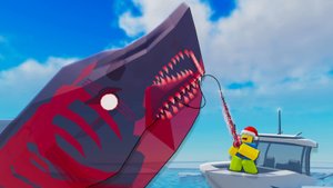 🤯Пытаюсь выловить мегалодона😱