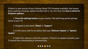 How do I update my Hisense Smart TV's browser?