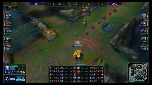 SKT vs. GEN - Игра 3 Неделя 6 | LCK Summer 2018 Split смотреть онлайн