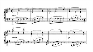 Reinhold Glière: Romance in E minor op. 31 No. 7 for piano (from "12 Pièces enfantines") with score