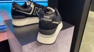 New Balance 574+ (Black) - Style Number: WLA574ZAB