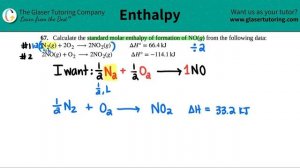 5.67 | Calculate the standard molar enthalpy of formation of NO(g) from the following data: N2(g) +