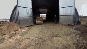 асфальтирование бескаркасного ангара