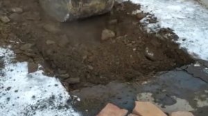 Как прогревают грунт в зимнее время в -30 термоматами. Откопать, заменить электрический кабель зимой