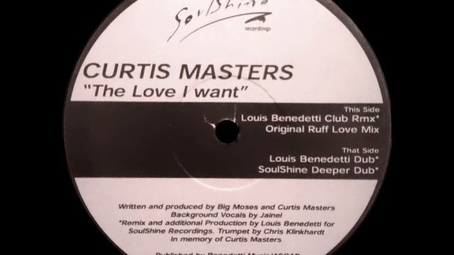 Curtis Masters - The Love I Want (SoulShine Deeper Dub)